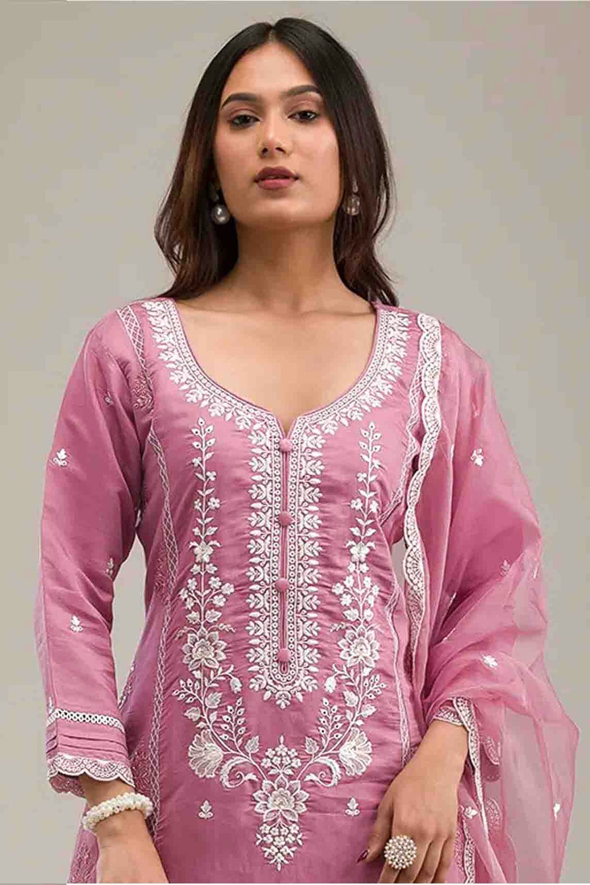 Baby Pink Colour Cotton Pakistani Suit VSSM1140834
