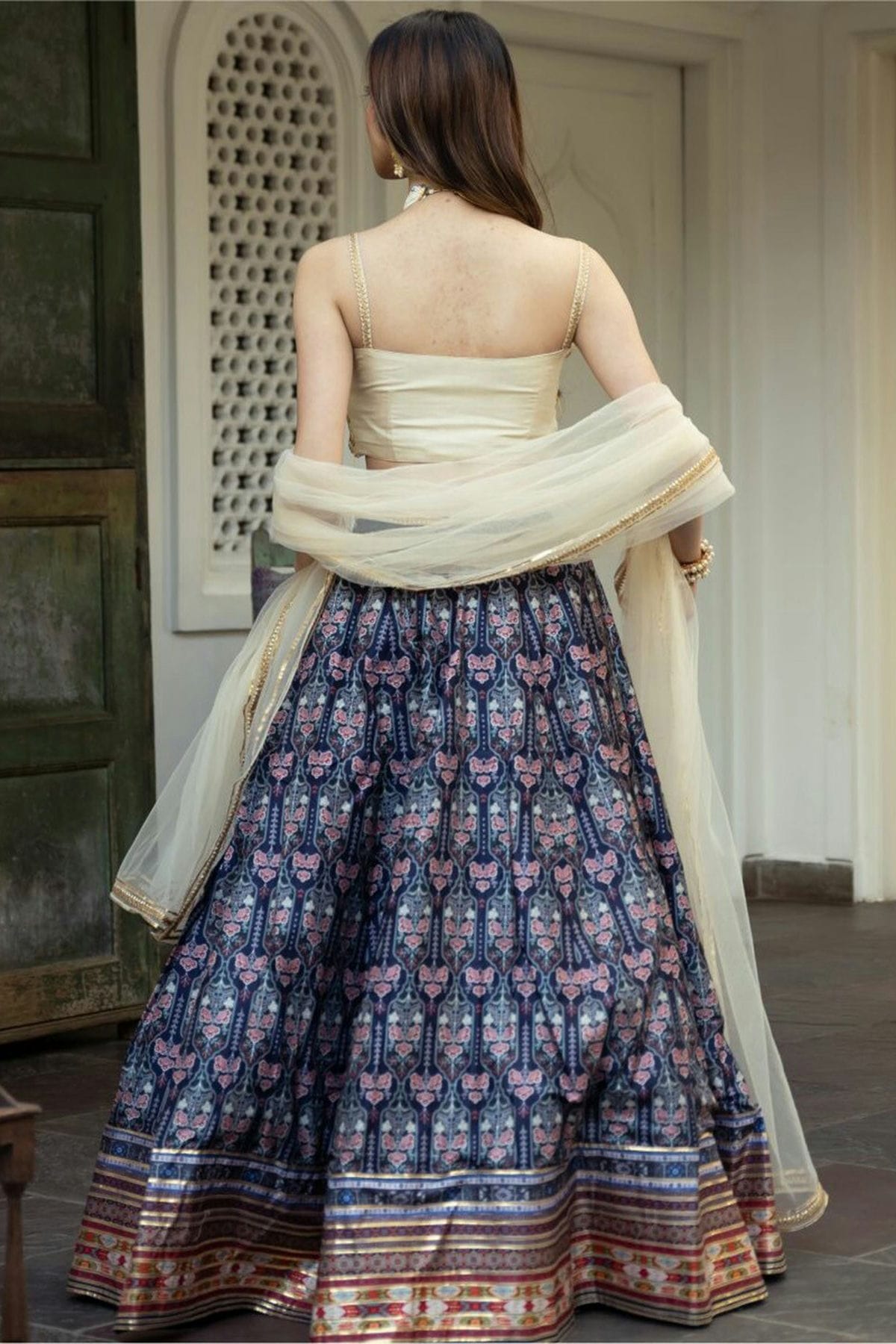 Blue Colour Art Silk Lehenga Choli VSLC1010296