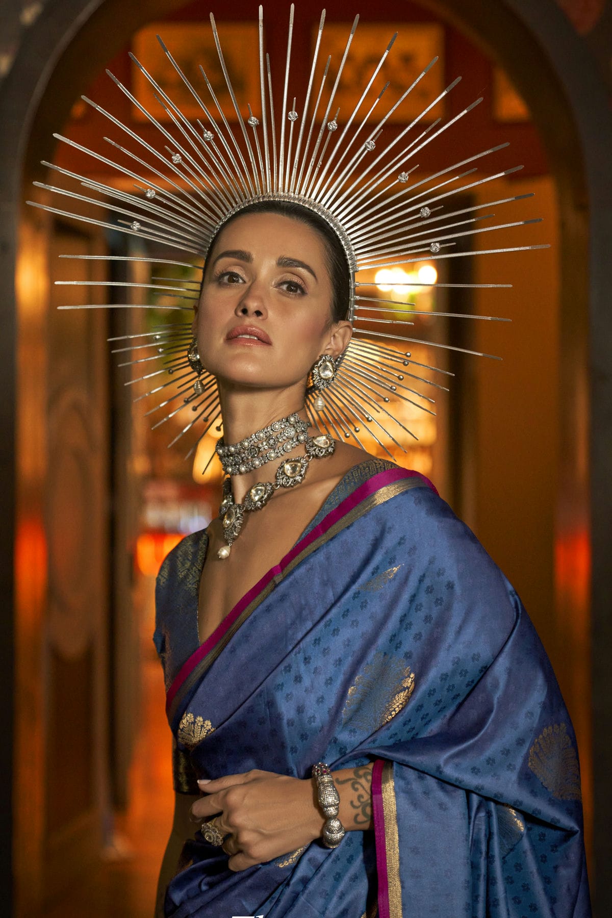 Blue Colour Handloom Weaving Silk Woven Work Saree VSSD1290078