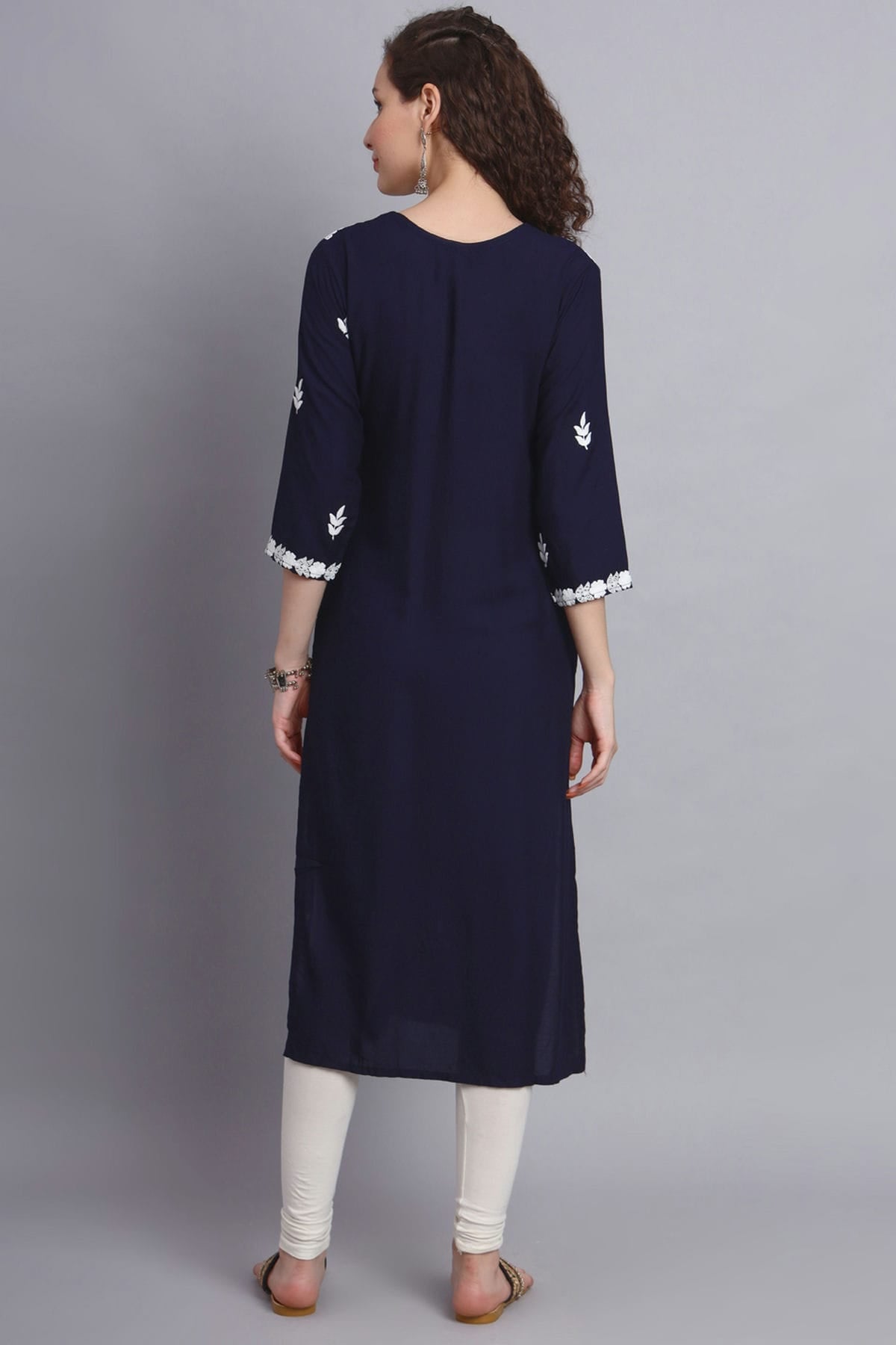 Blue Colour Rayon Kurti VSKR1111147