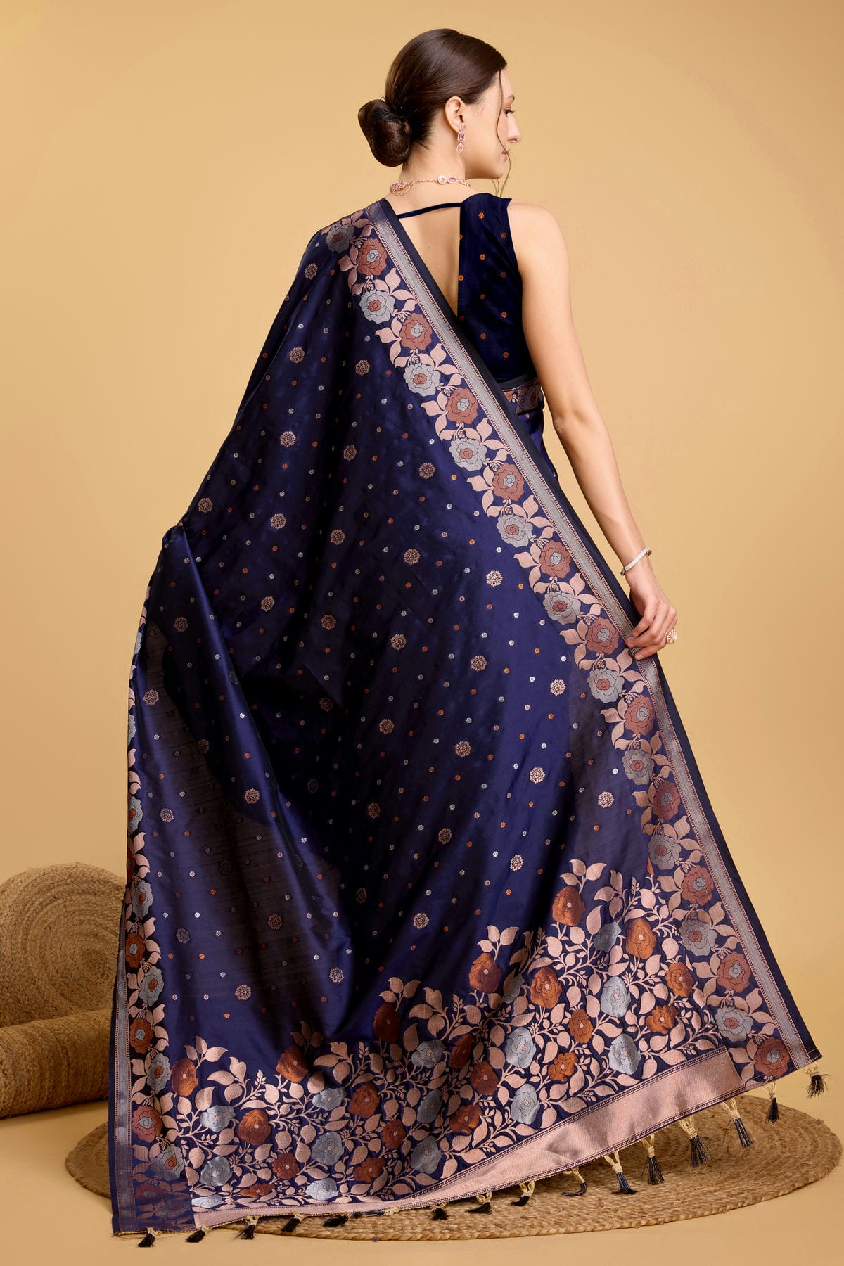 Blue Colour Silk Saree VSSD1110026