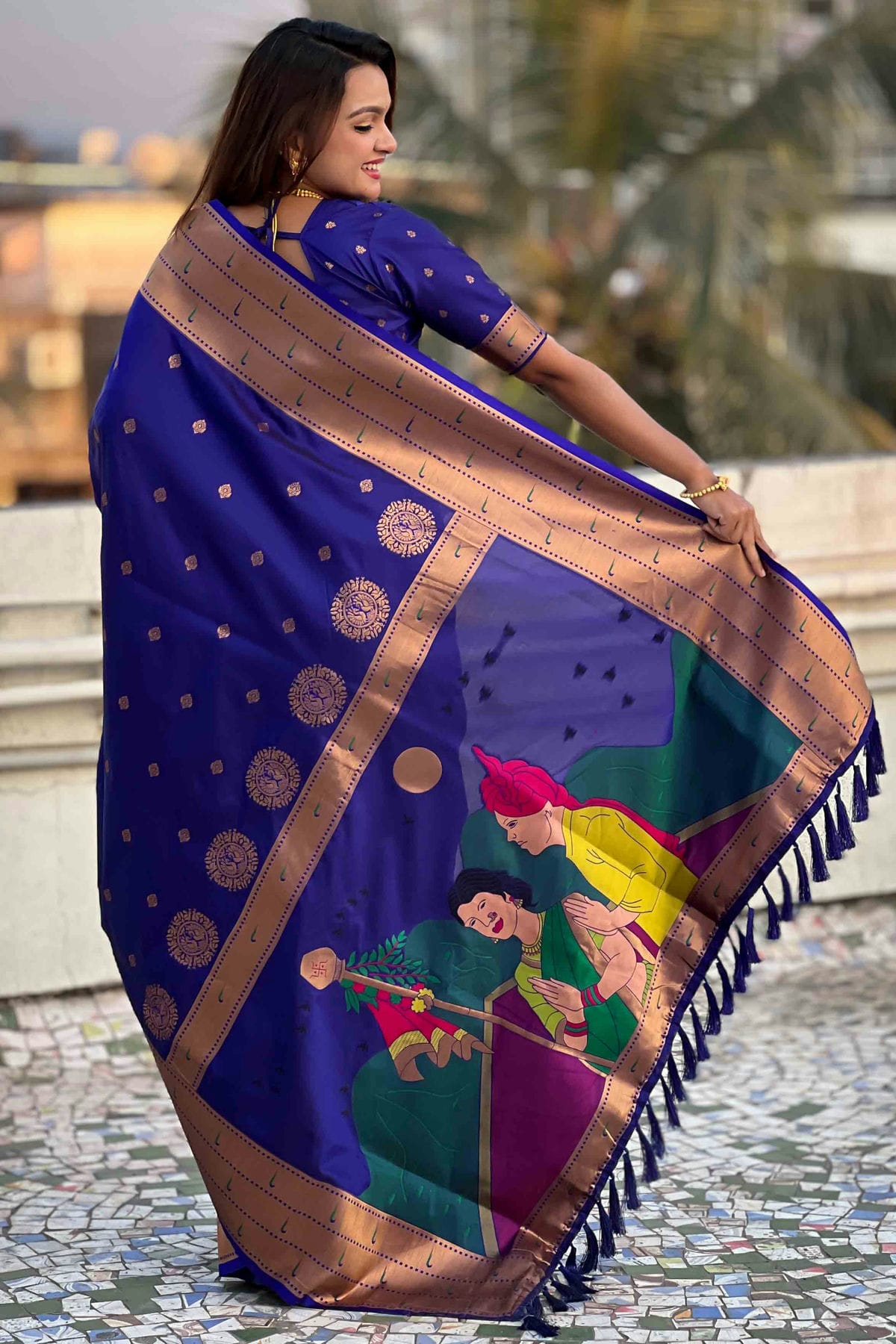 Blue Colour Soft Silk Traditional Saree
