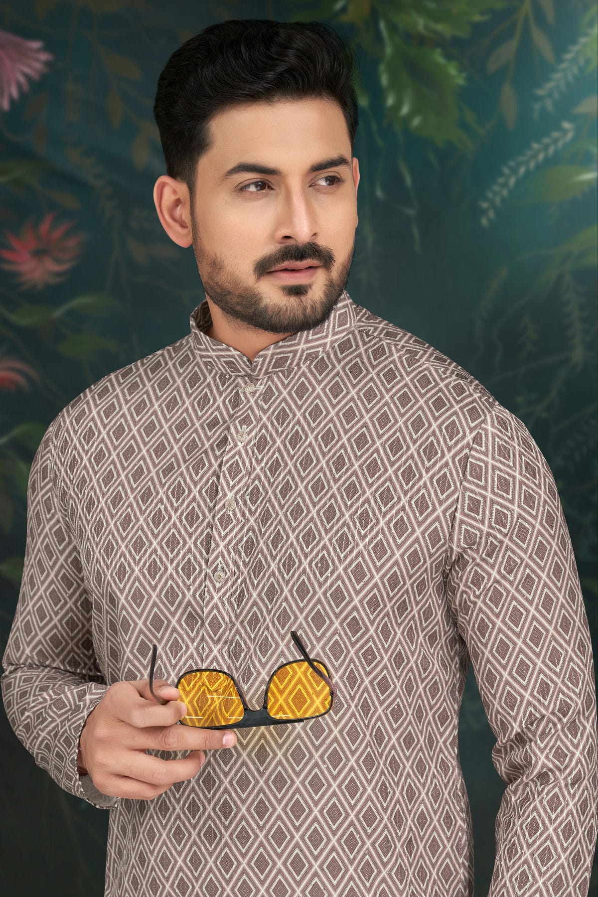 Grey Colour Rayon Kurta Pajama VSKP1040489