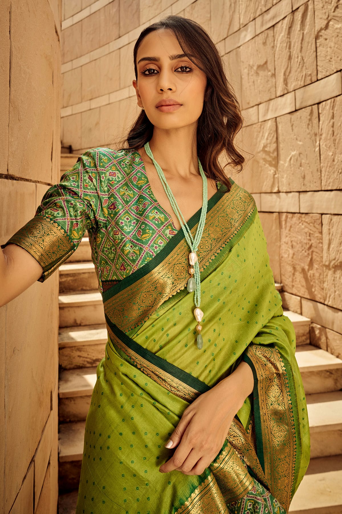 Light Green Colour Handloom Silk Saree VSSD1110076