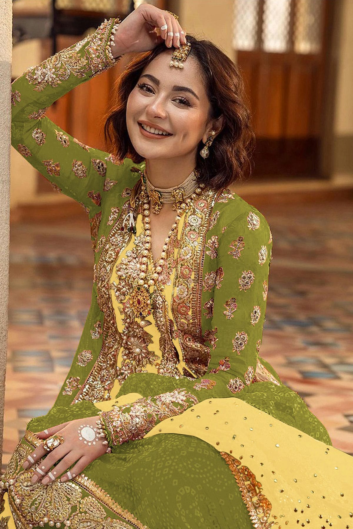 Light Green Colour Organza Pakistani Suit VSSM1140091