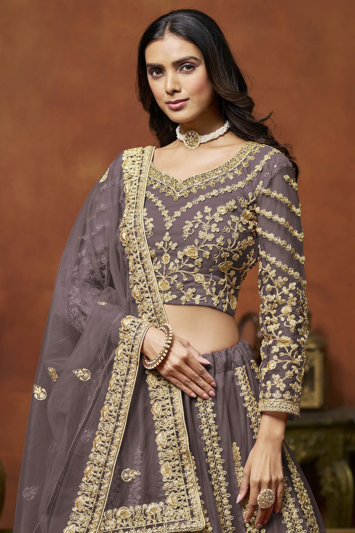 Light Purple Colour Net Lehenga Choli VSLC1050647