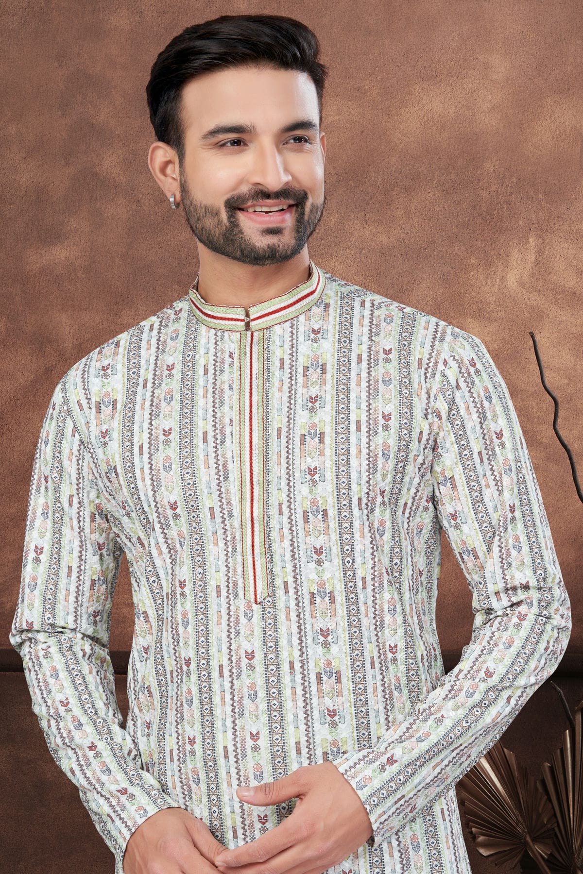 Multicolour Soft Rayon Kurta Pajama VSKP1040689