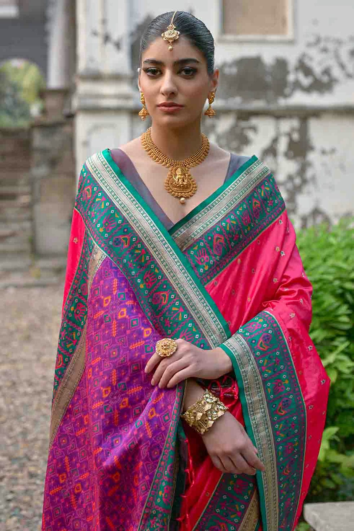Pink Colour Banarasi Silk Traditional Saree