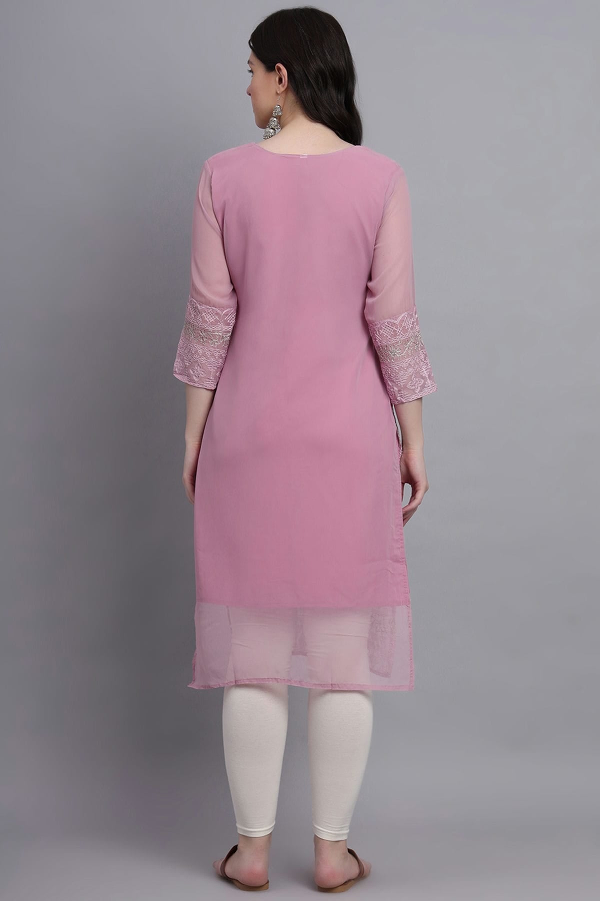 Pink Colour Georgette Kurti VSKR1111167