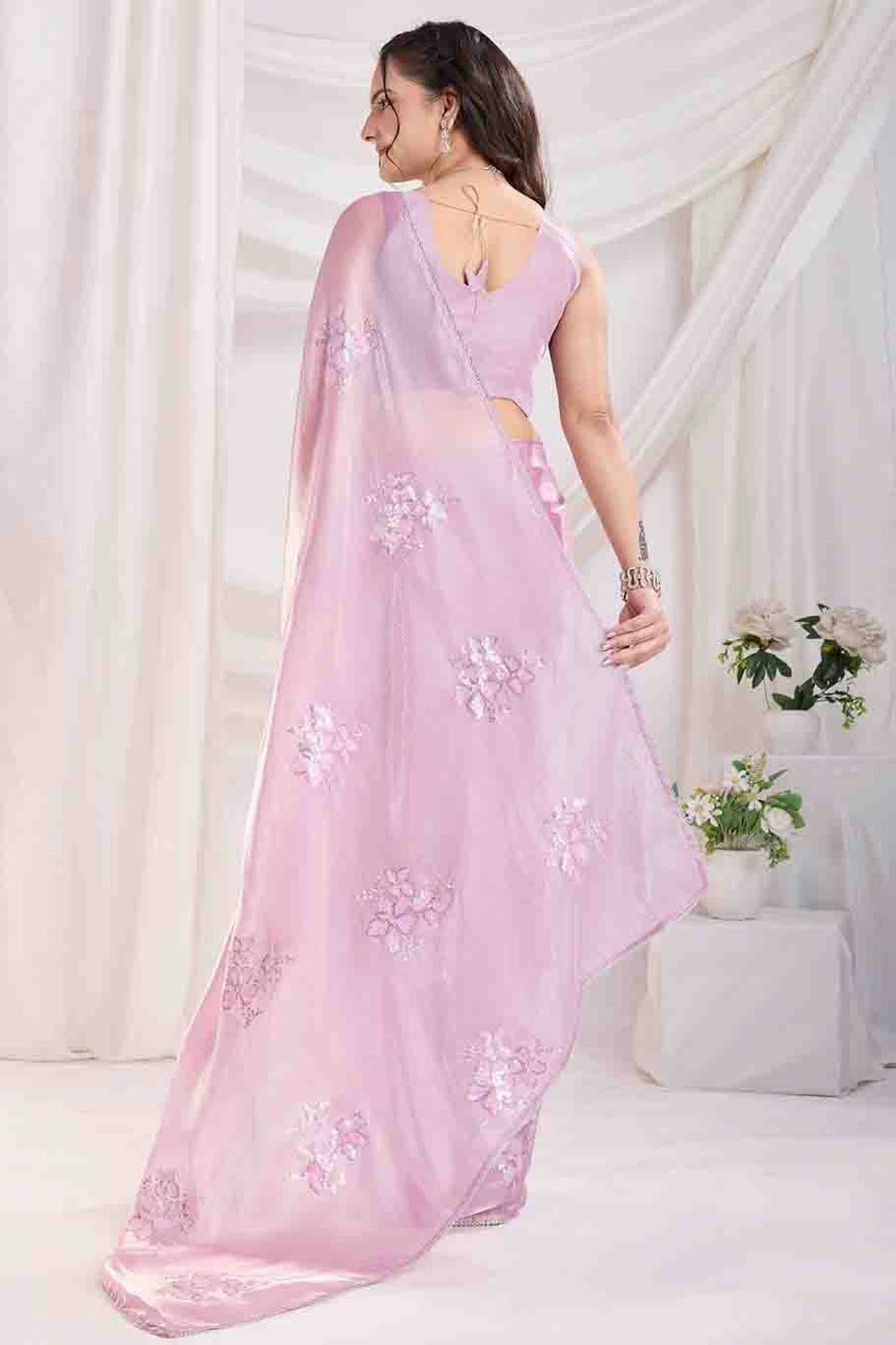 Pink Colour Jimmi Choo Designer Saree VSSD1112843