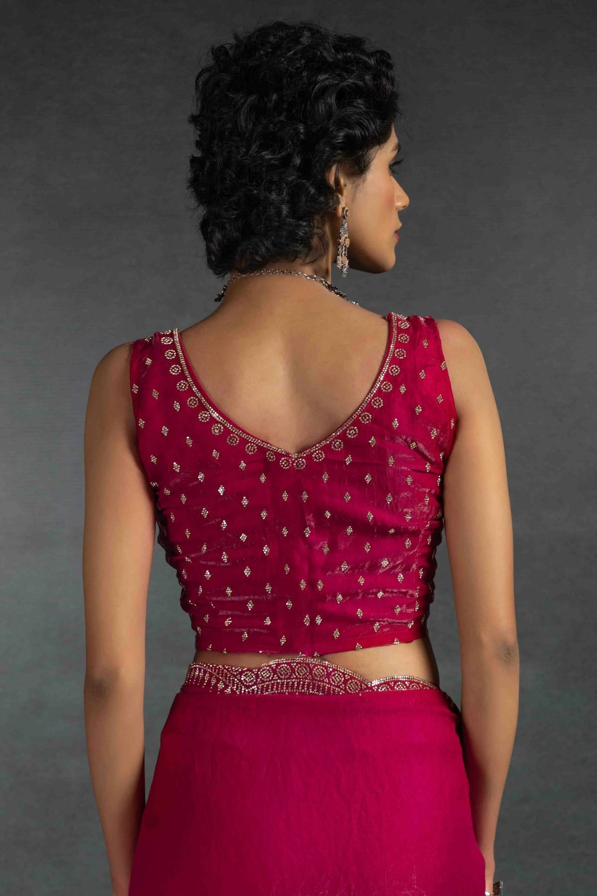 Pink Colour Satin Silk Designer Saree VSSD1122009