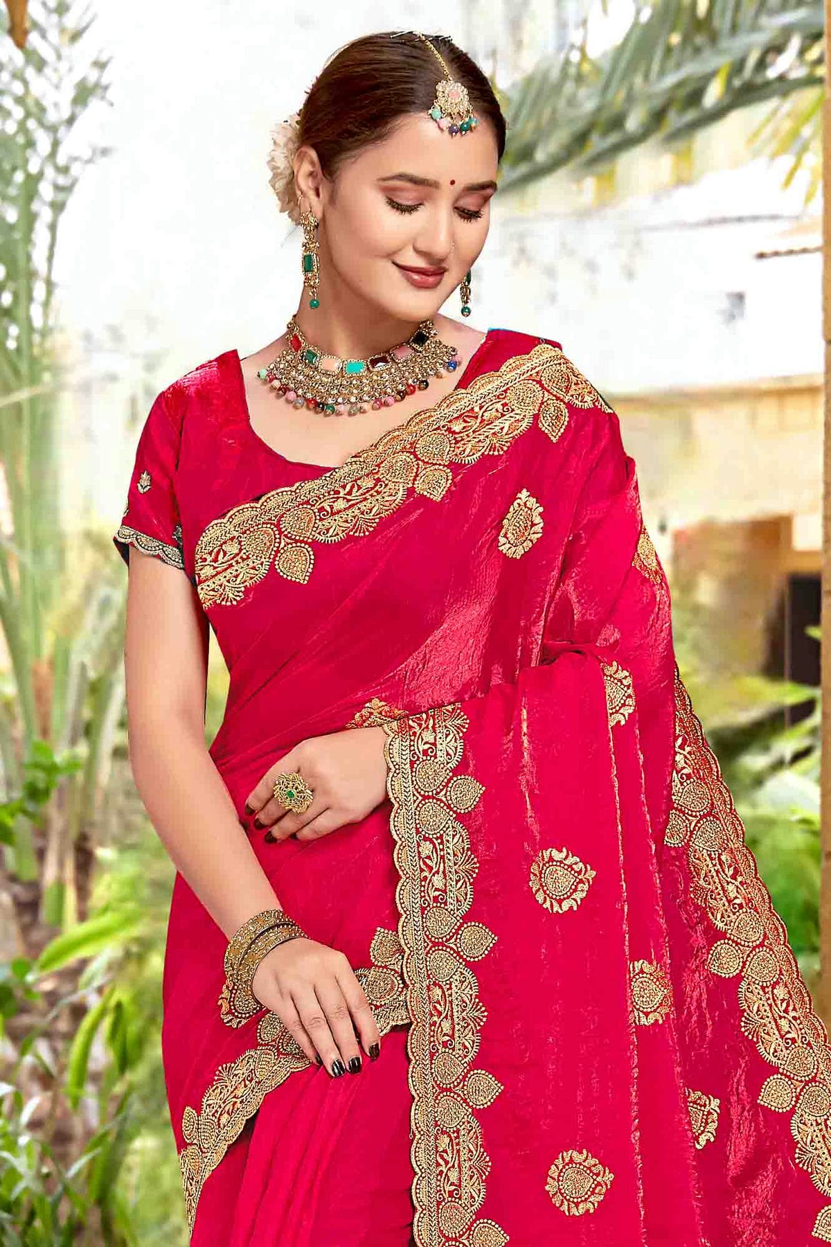 Pink Colour Silk Designer Saree VSSD1121972