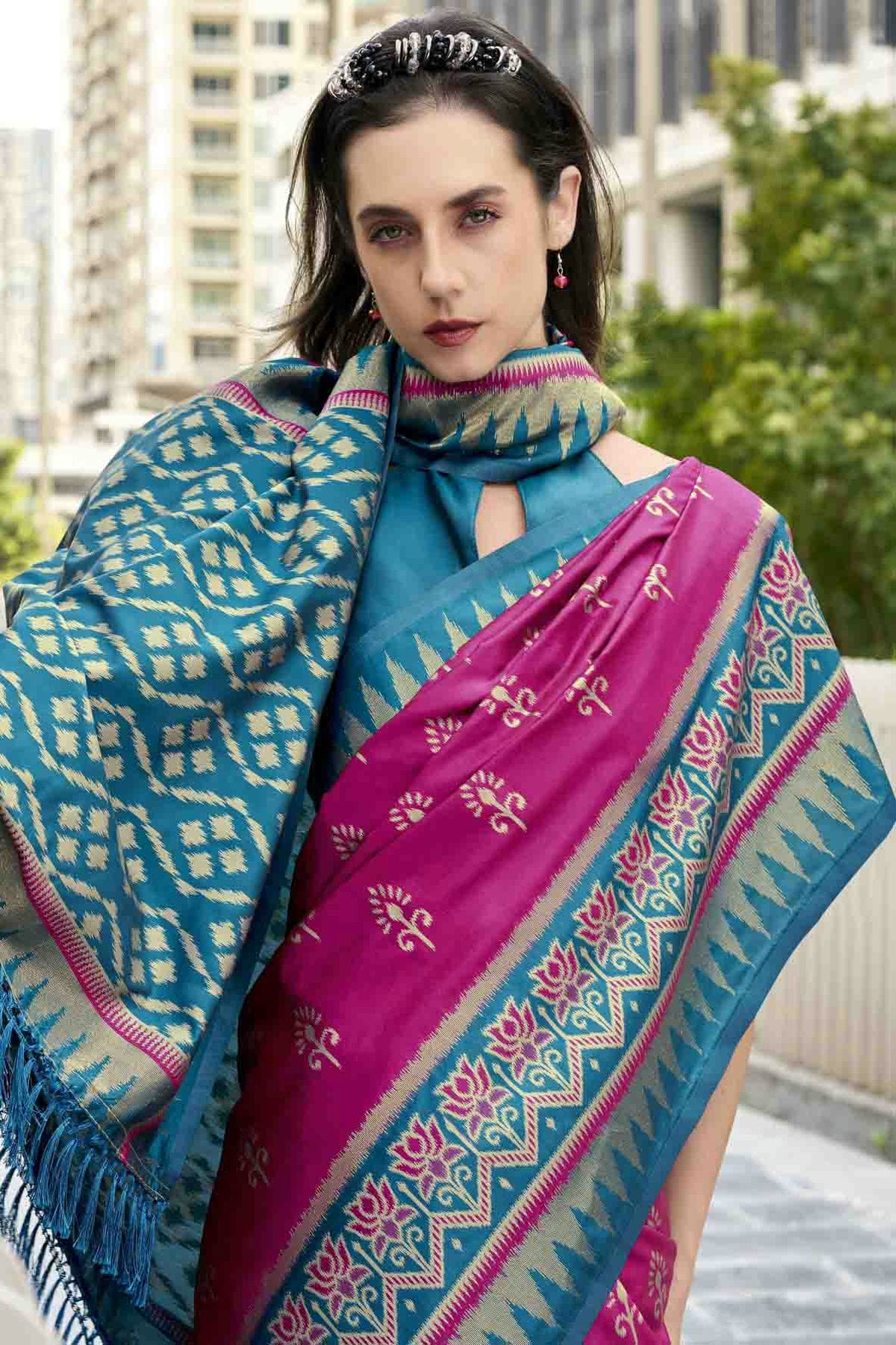 Pink Colour Soft Silk Printed Traditional Sarees VSSD1113721