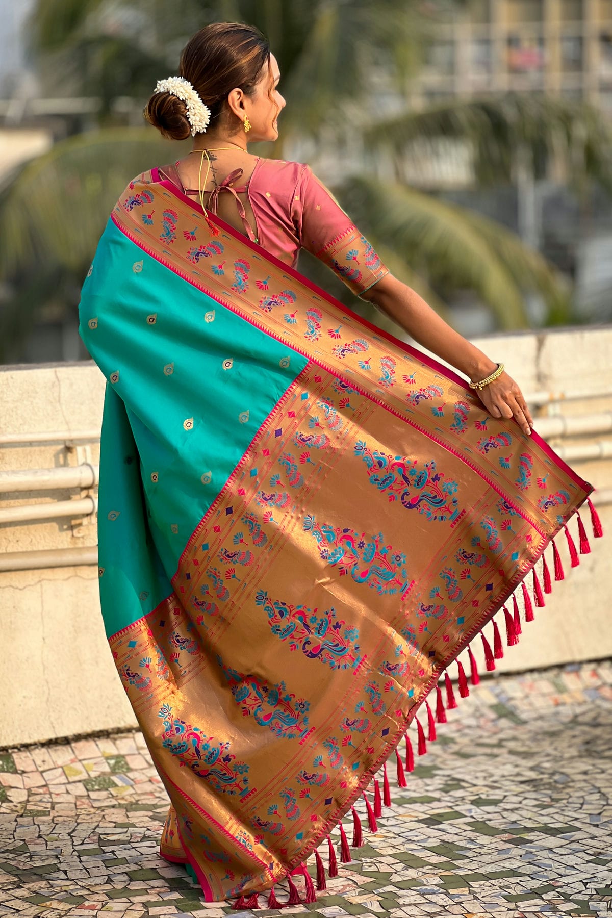 Sea Green Colour Soft Silk Traditional Saree VSSD1111771