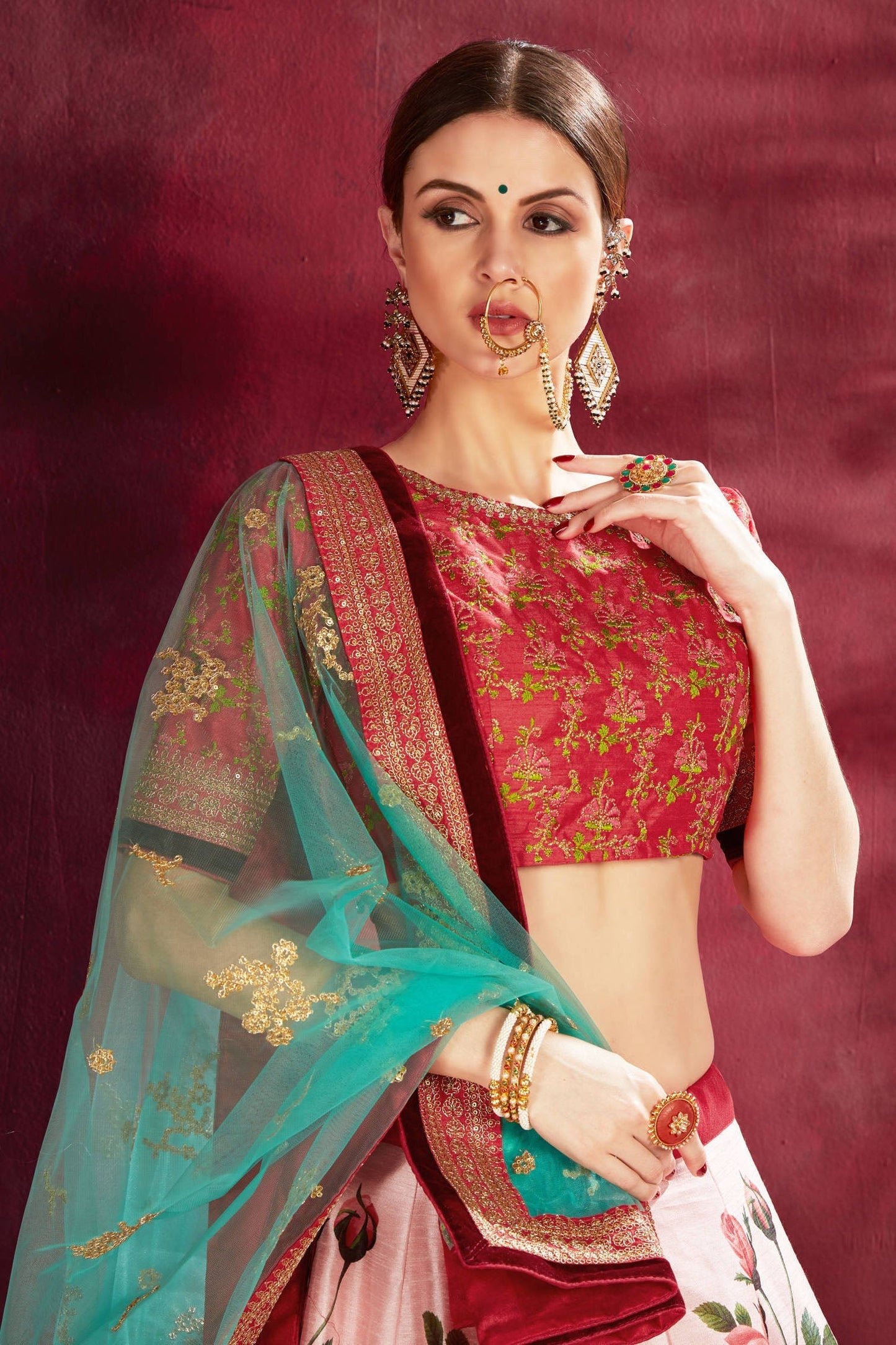 Baby Pink Banglori Silk Designer Lehenga Choli VSLC1010136