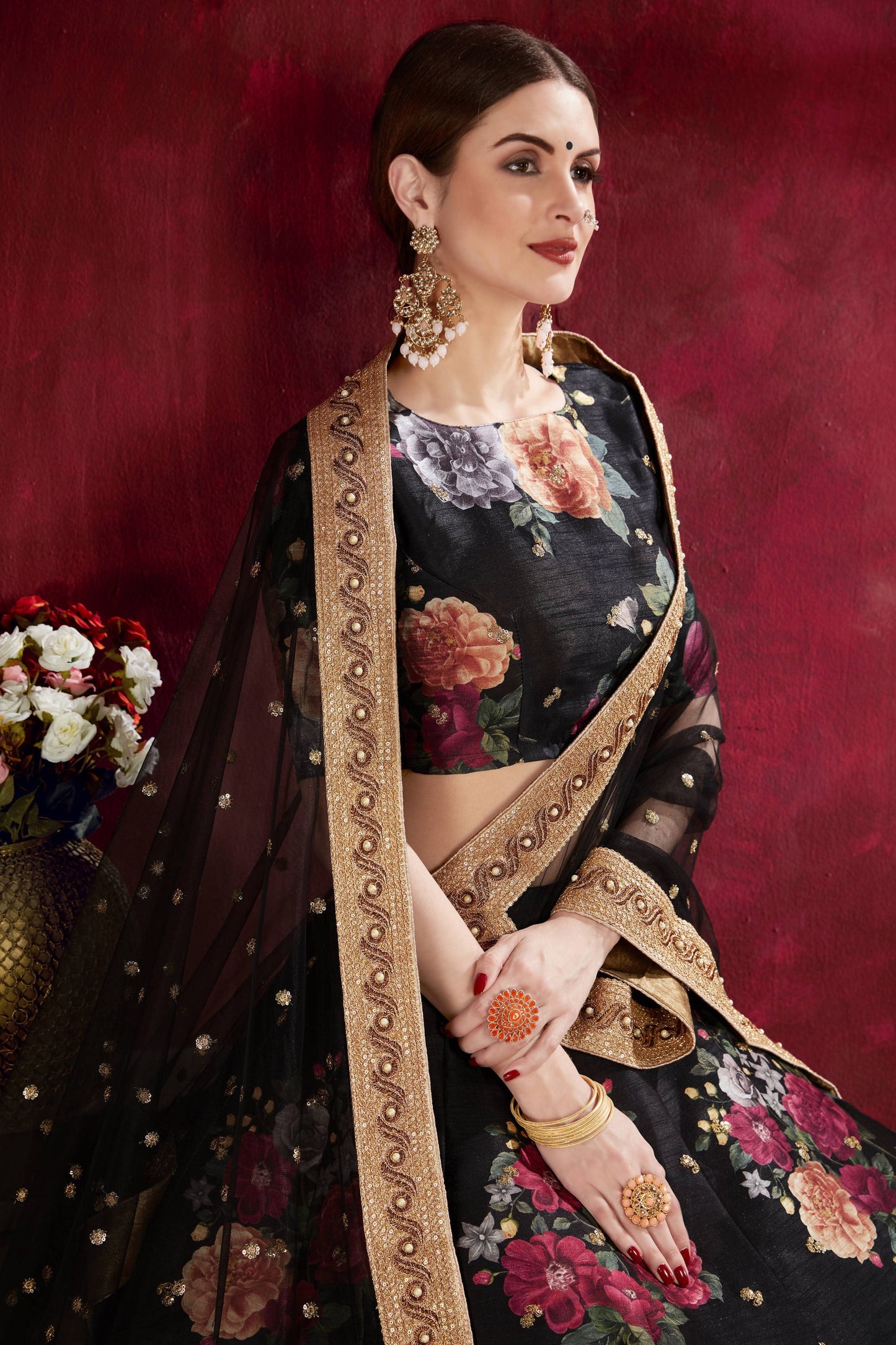 Black Banglori Silk Designer Lehenga Choli VSLC1010142