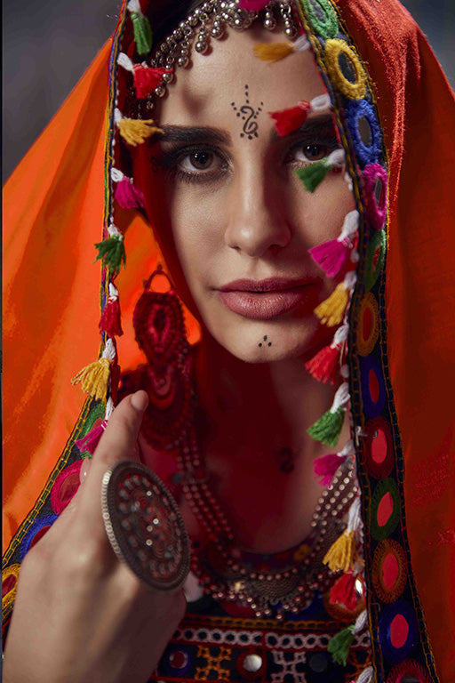 Black Colour Art Silk Navratri Lehenga Choli VSLC1240066