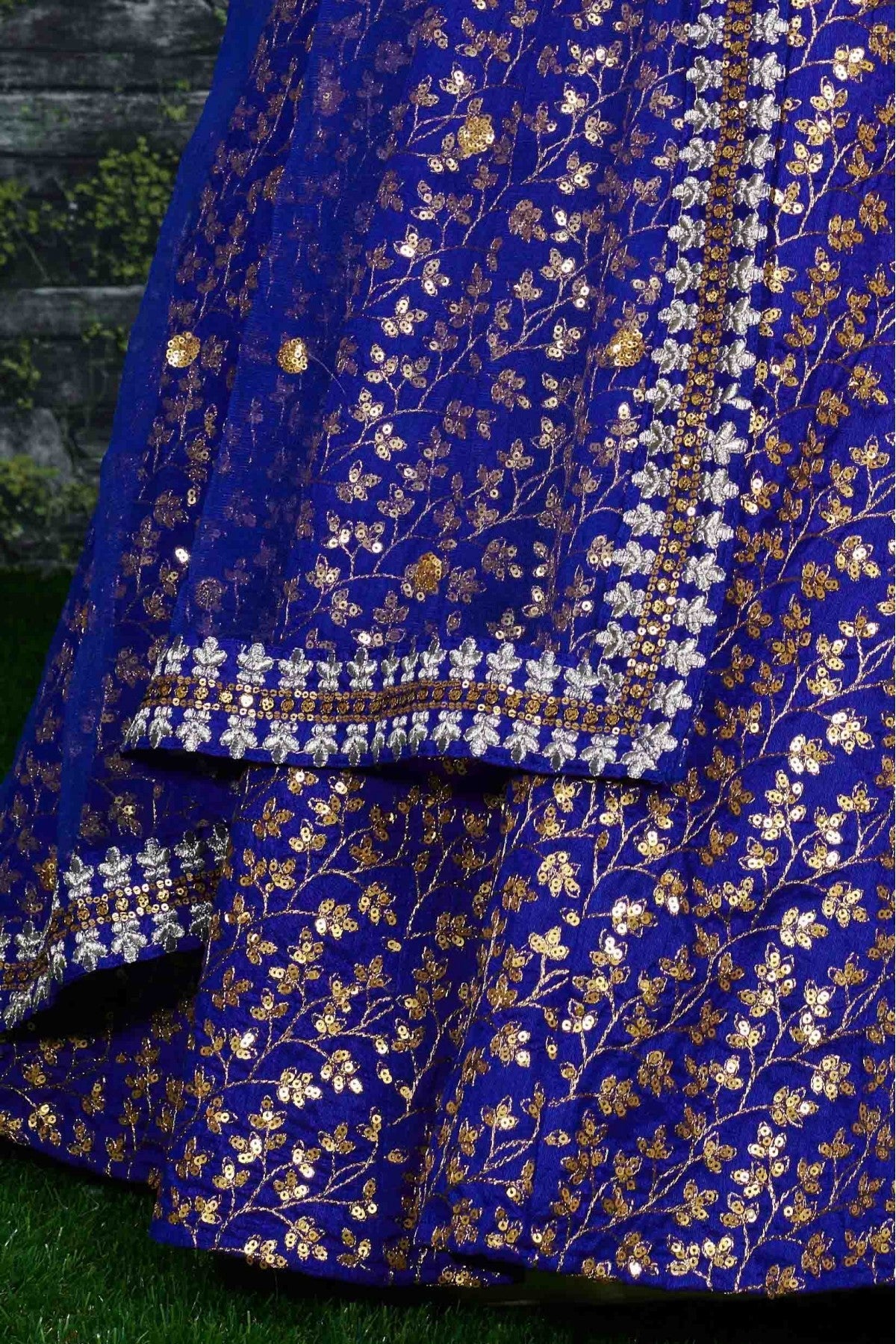 Blue Colour Banglori Silk Lehenga Choli VSLC1010012