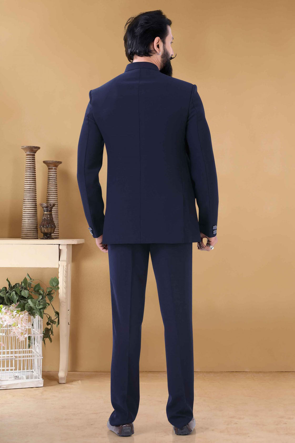 Blue Colour Japanese Jodhpuri Suit VSSH1130018