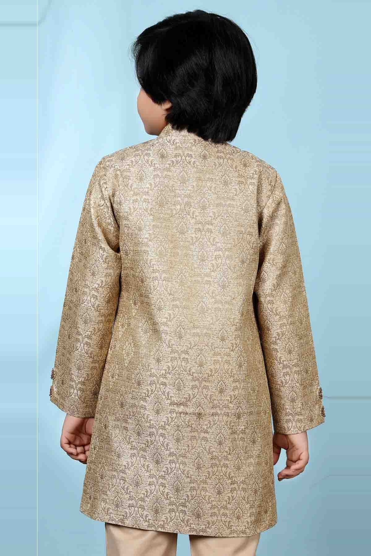 Gold Colour Jacquard Jacket VSBW1070121