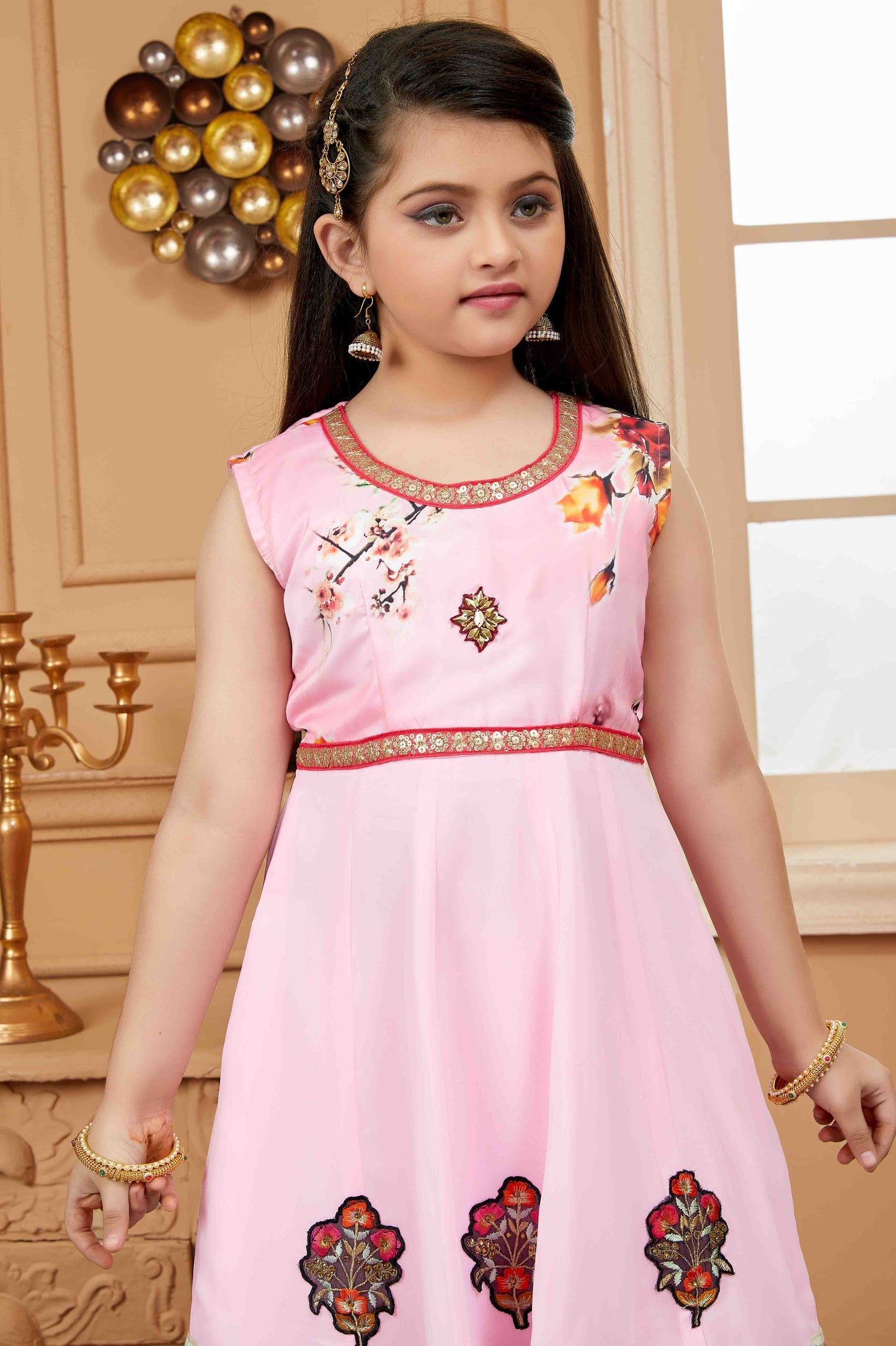 Pink Colour Satin Pant Style Suit VSGW1070753