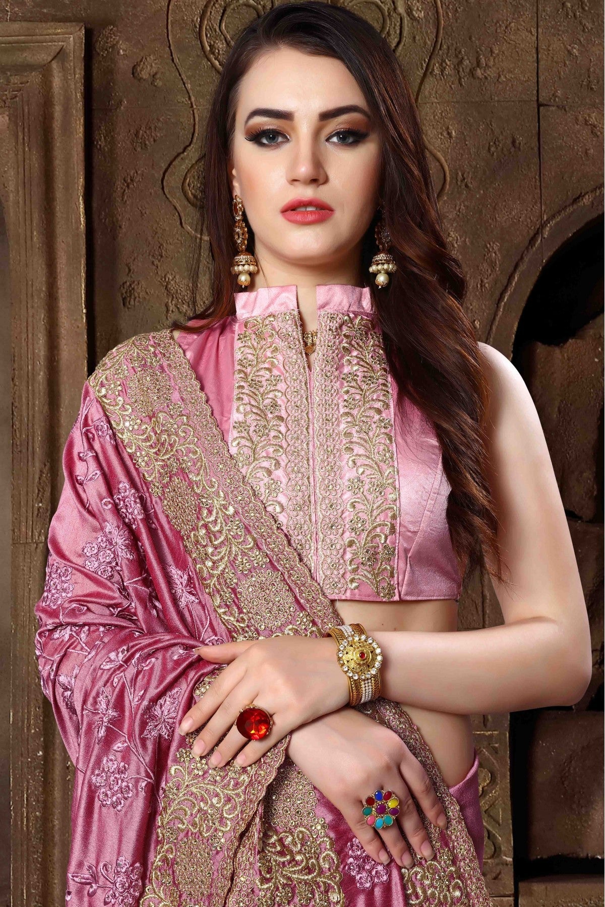 Pink Colour Silk Designer Saree VSSD1120439