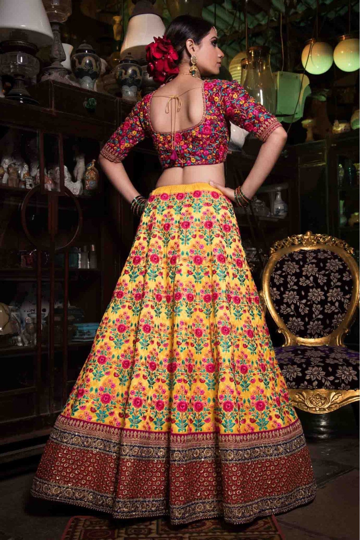 Yellow Colour Silk Lehenga Choli VSLC1010021