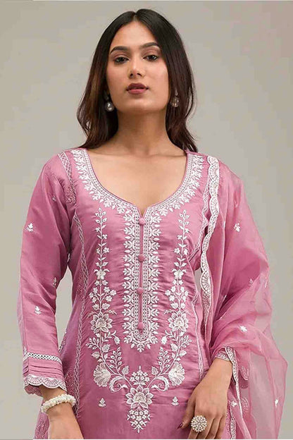 Baby Pink Colour Cotton Pakistani Suit VSSM1140834