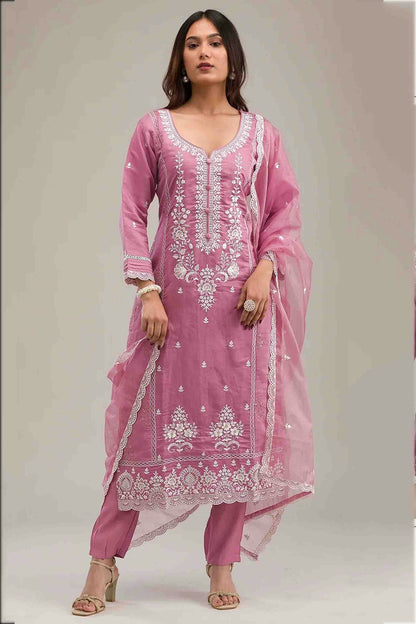 Baby Pink Colour Cotton Pakistani Suit VSSM1140834