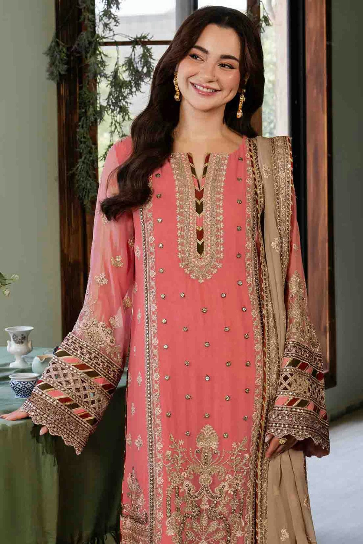 Baby Pink Colour Faux Georgette Pakistani Suit VSSM1140901