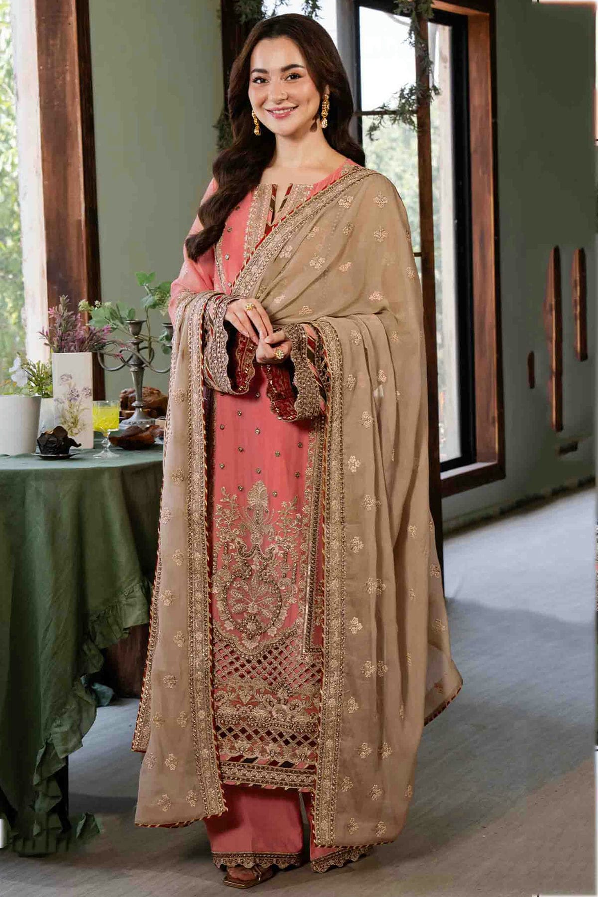 Baby Pink Colour Faux Georgette Pakistani Suit VSSM1140901