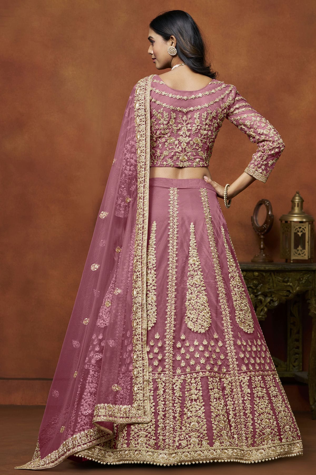 Baby Pink Colour Net Lehenga Choli VSLC1050645