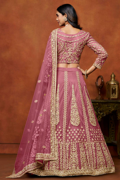 Baby Pink Colour Net Lehenga Choli VSLC1050645