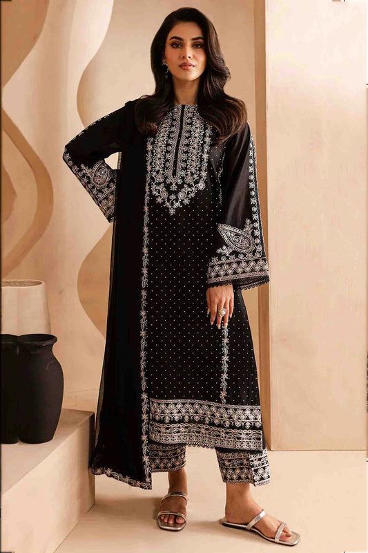 Black Colour Faux Georgette Pakistani Suit VSSM1140808