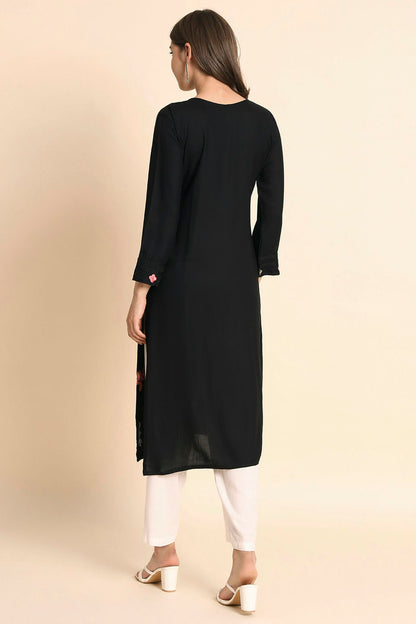 Black Colour Rayon Kurti VSKR1111111
