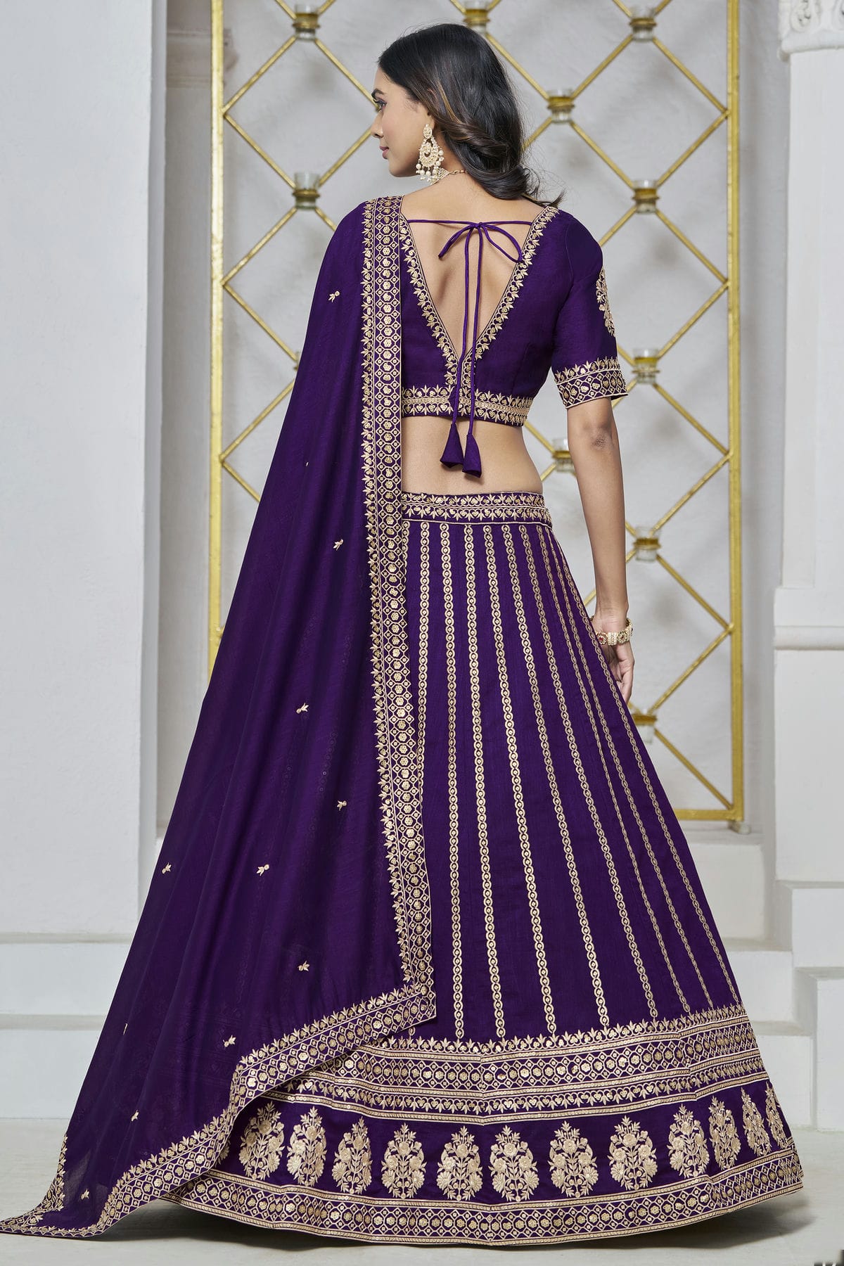 Blue Colour Art Silk Lehenga Choli VSLC1050642