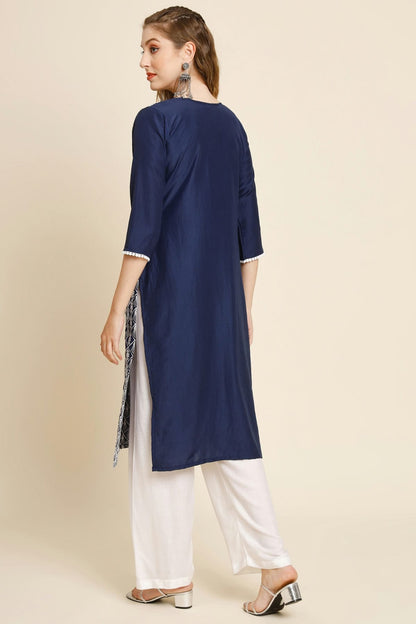 Blue Colour Georgette Kurti VSKR1111012