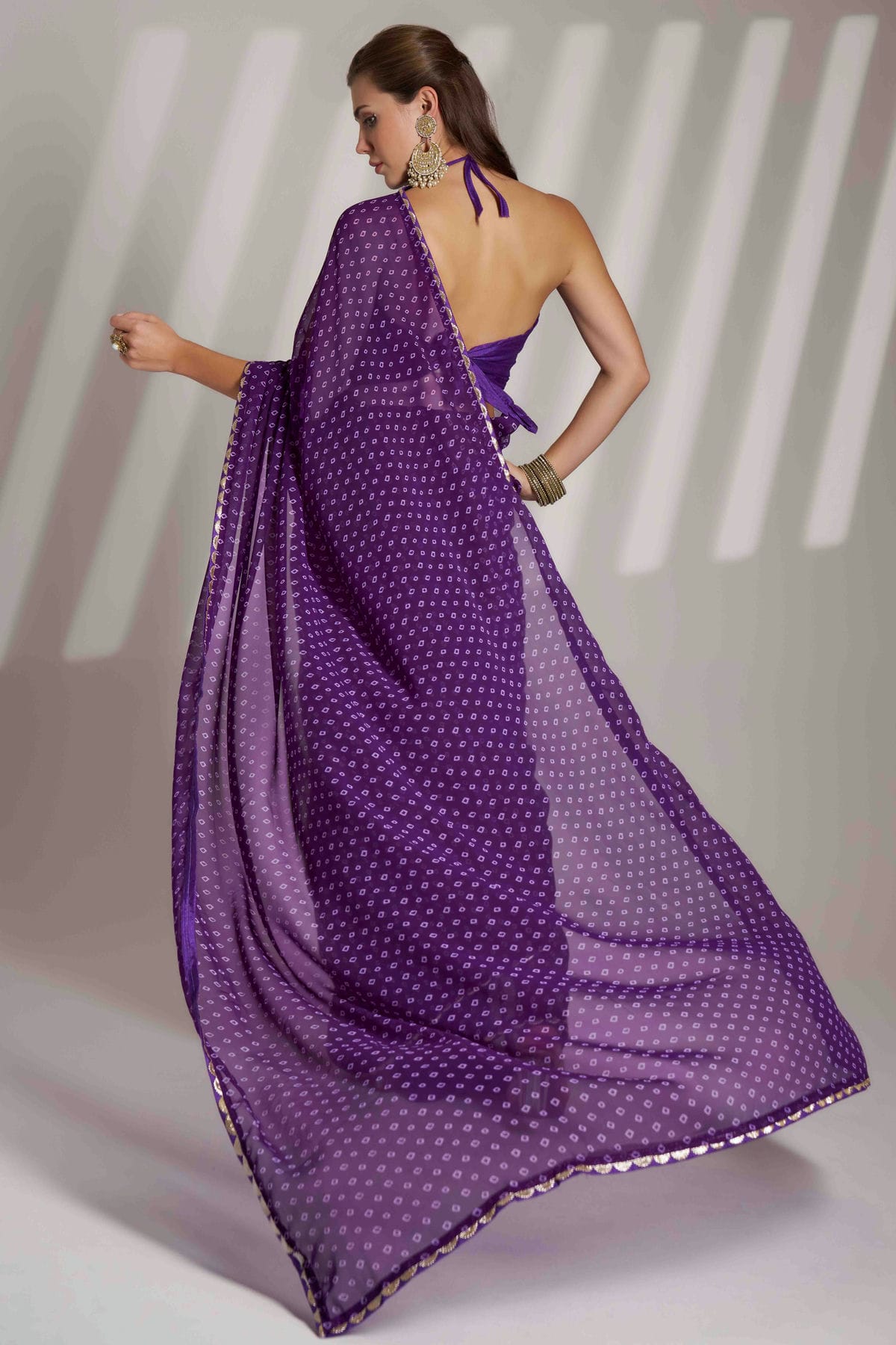 Blue Colour Georgette Printed Saree VSSD1112840