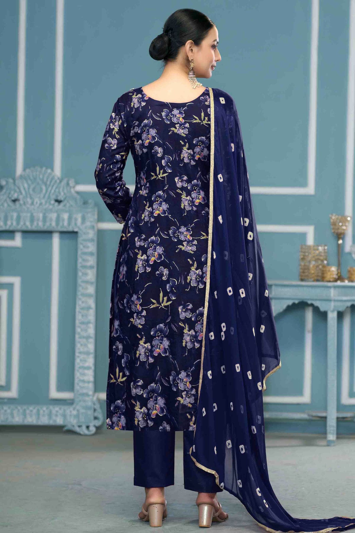 Blue Colour Jaam Cotton Pant Style Suit VSSM1113219