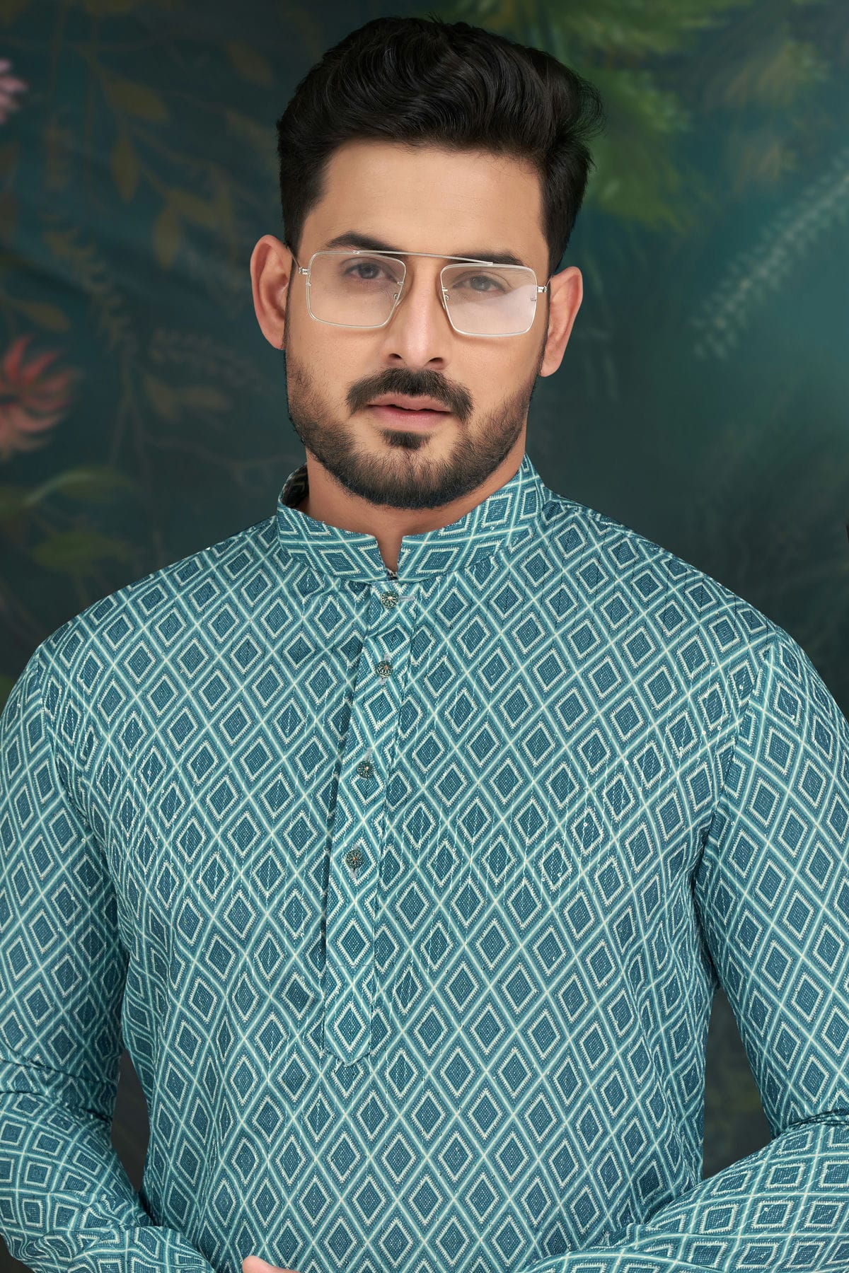 Blue Colour Rayon Kurta Pajama VSKP1040490