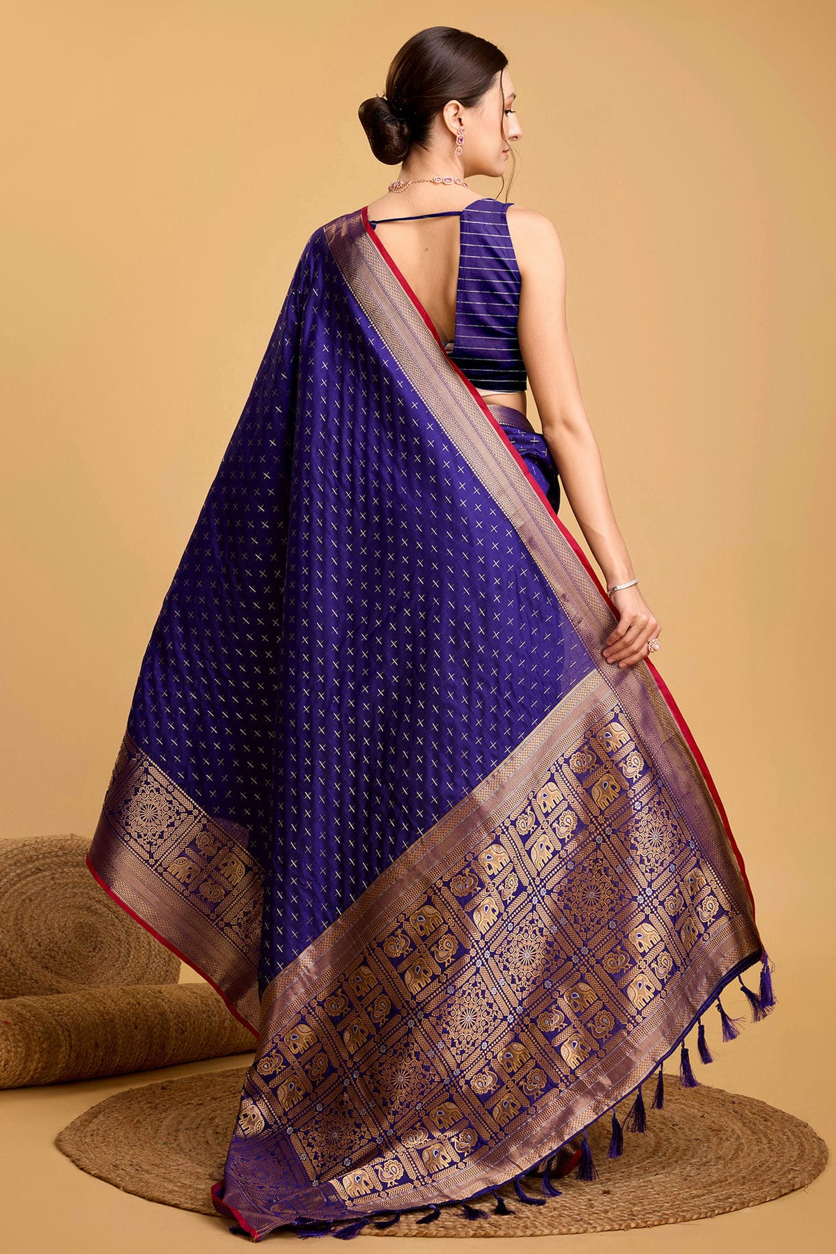 Blue Colour Soft Silk Saree VSSD1110061