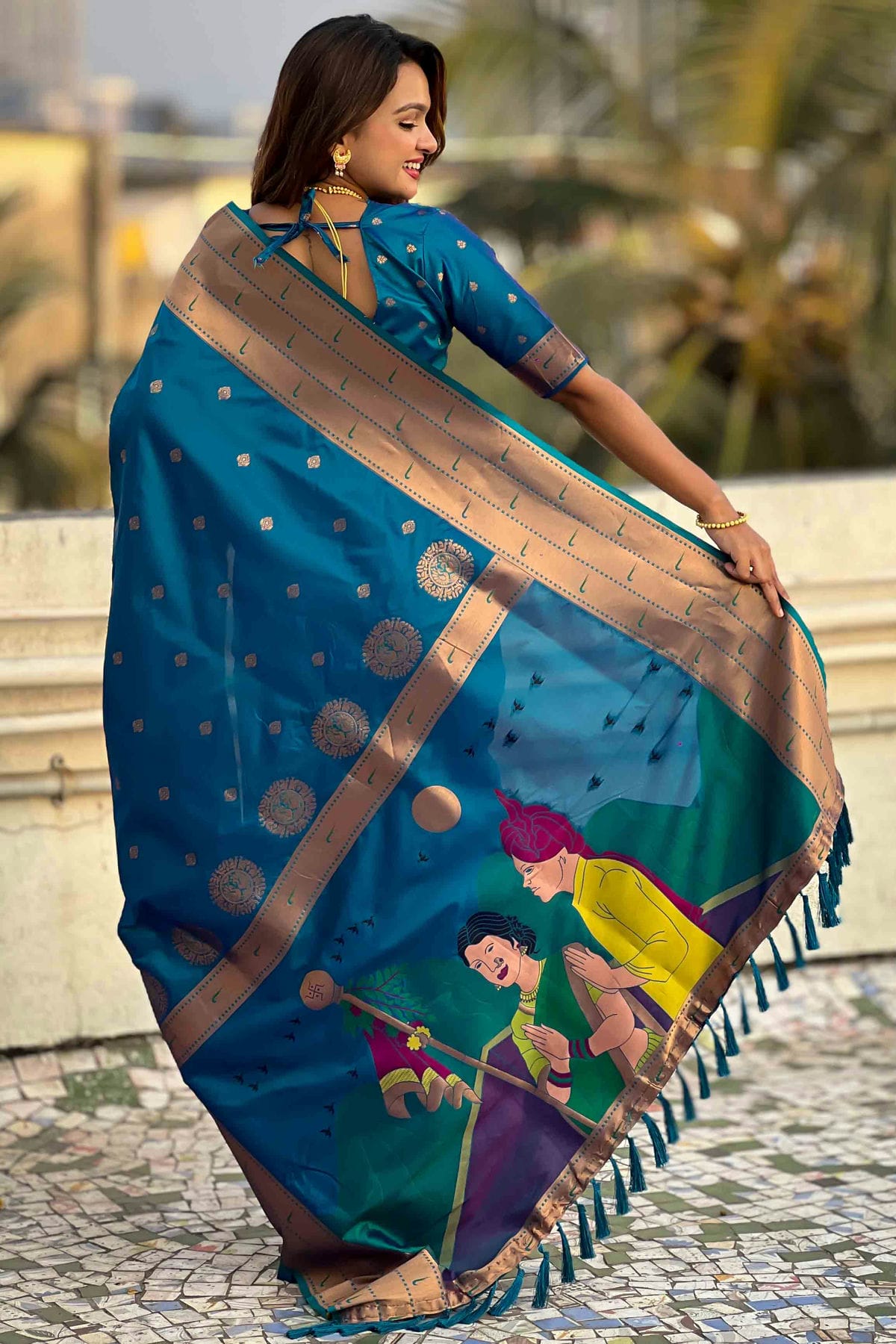Blue Colour Soft Silk Traditional Saree