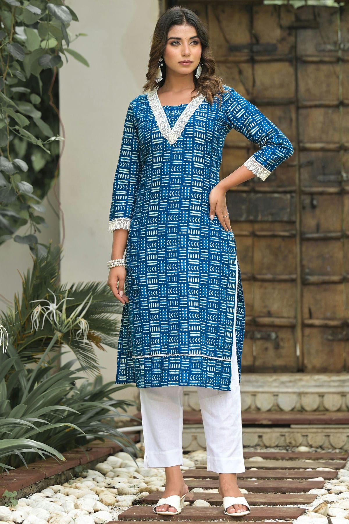 Blue-Colour-Stitched-Cotton-Top-and-Bottom-VSTP1112386