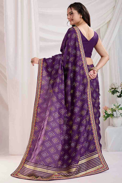 Blue Colour Vichitra Silk Designer Saree VSSD1112866