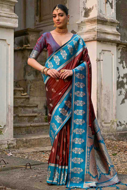 Brown Colour Kanchi Silk Traditional Saree VSSD1260053