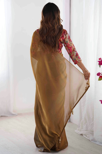 Brown Colour Rangoli Saree VSSD1113840