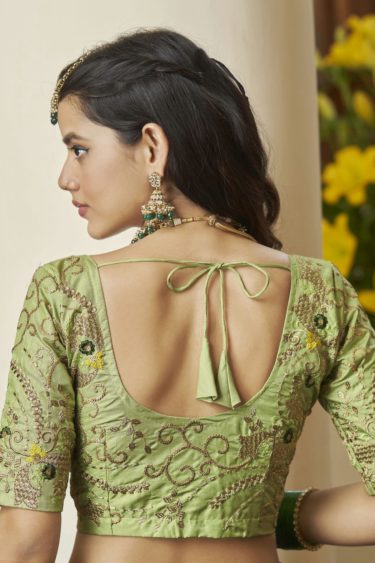 Butterfly Net Designer Lehenga Choli In Green Colour VSLC1270046