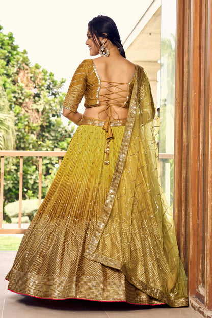 Chinon Embroidery A Line Lehenga Choli VSLC1010240