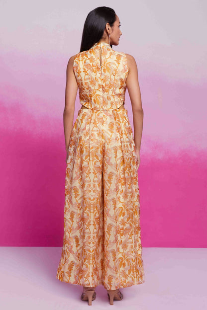 Cream Colour Organza Jump Set VSTP1080938