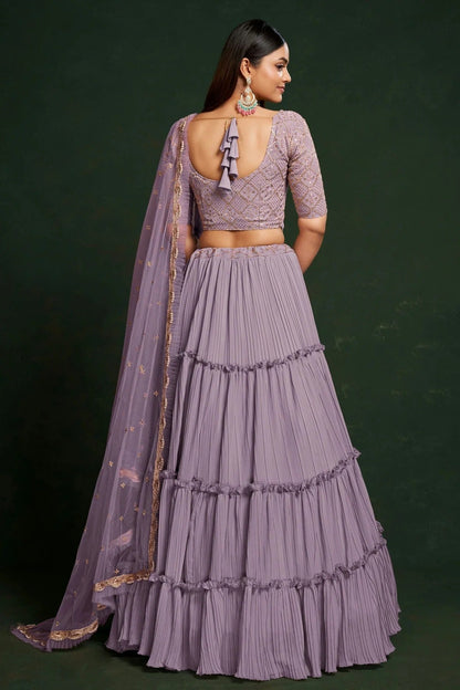 Faux Georgette Designer Lehenga CholiIn Light Purple  NCLC12710124